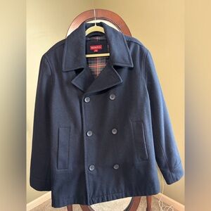 Merona Plaid Lined Pea Coat